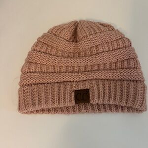 CC Pink Knit Beanie